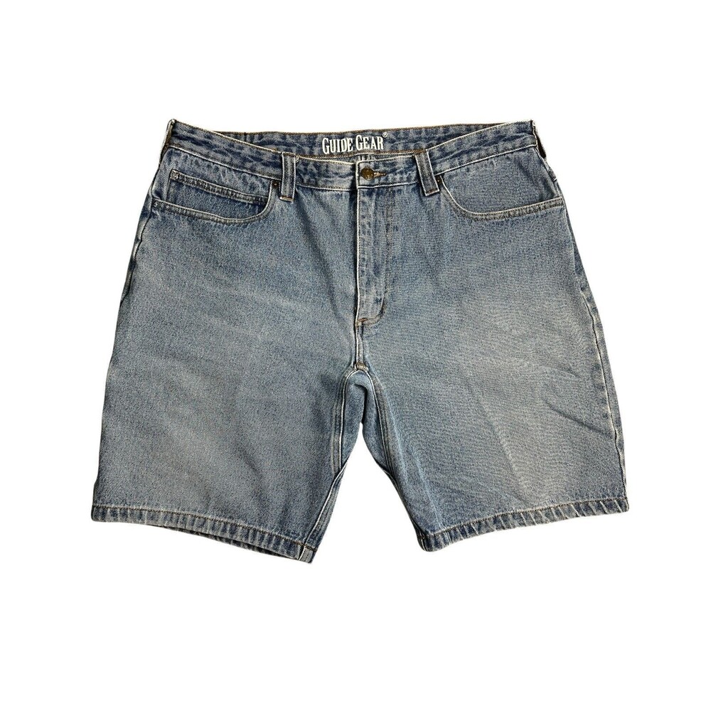 Vintage Guide Gear Men's Denim Bermuda Shorts  Size 38  Outdoor Summer Shorts